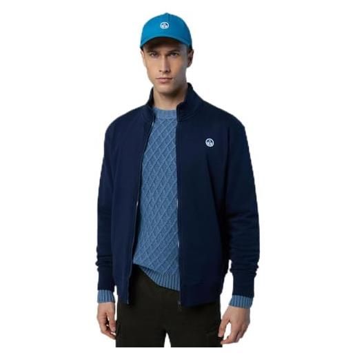 NORTH SAILS felpa con patch logo e zip