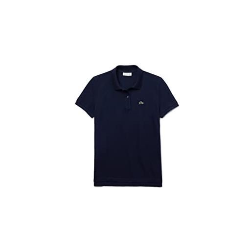 Lacoste pf7839, polo donna, blu (marine), 42 (taglia produttore: 38)