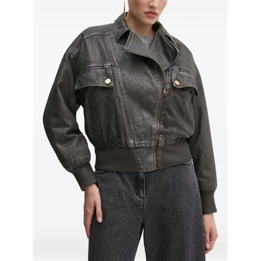 Elisabetta Franchi giacca con zip - grigio