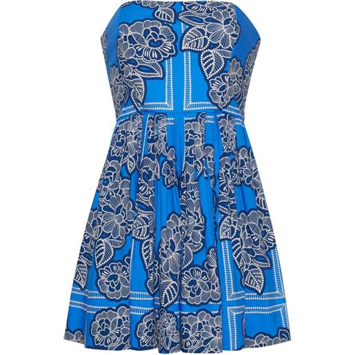 Cara Cara abito corto torres senza spalline - blu