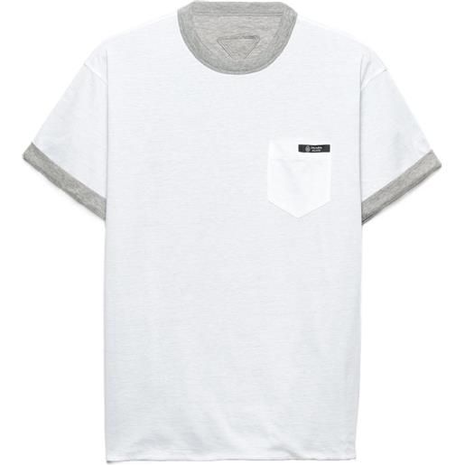 Prada t-shirt con logo - grigio