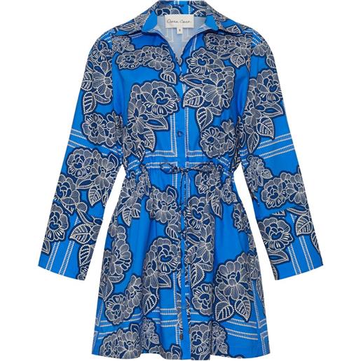 Cara Cara abito corto henry a fiori - blu
