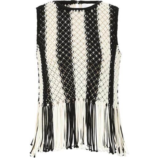 ZIMMERMANN top con frange - toni neutri