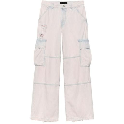 Purple Brand jeans con effetto schiarito - toni neutri