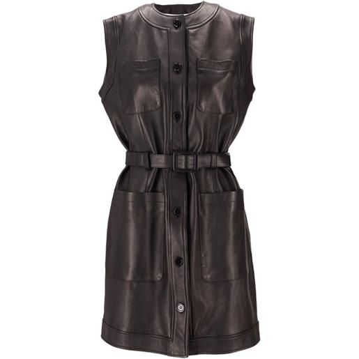 LA ROSE abito con cintura - nero