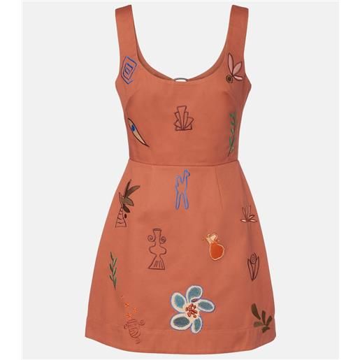 Alemais alã©mais abito corto dusty in cotone