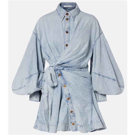 Zimmermann miniabito rebellion in denim
