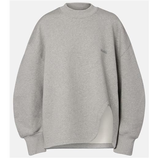 The Attico felpa in jersey di cotone