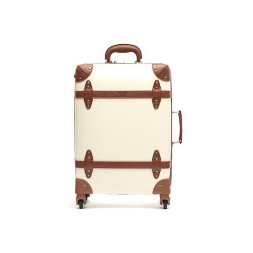 Valise Vintage Shadow Trolley - Dimensions 47x30x15 Cm - Bagage De Voyage Rétro