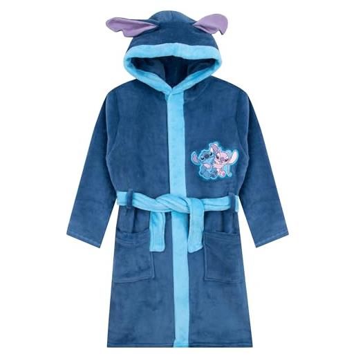Disney accappatoio bambina | vestaglia pile | lilo e stitch accappatoio bambina | vestaglia bambini stitch e angel | blu 11-12 anni