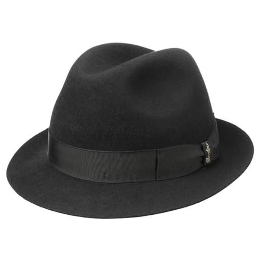 Cappello Trilby In Feltro Di Lana - Made In Italy, Taglia 56 Cm, Colore Bordeaux - 2