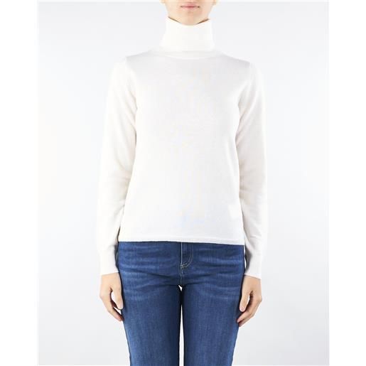 DYJAGYO Maglia Donna In Misto Cashmere Con Dolcevita - Blu, Taglia Large, Morbida E Calda
