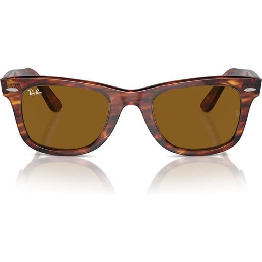 Ray-Ban occhiali da sole rb2140 954 wayfarer marrone/marrone unisex