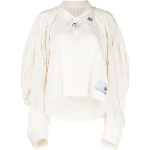 Maison MIHARA YASUHIRO camicia con applicazione - bianco