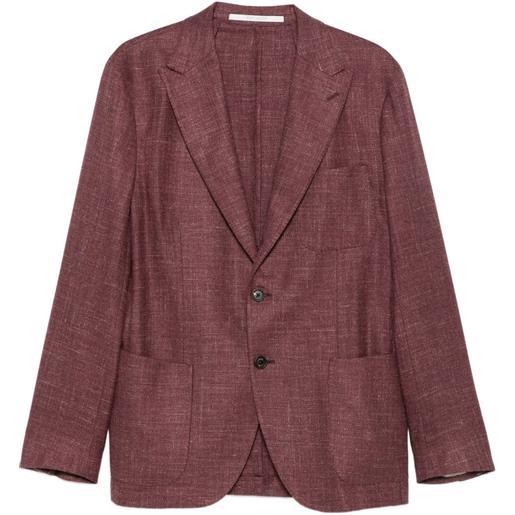 Eleventy blazer monopetto con tasca - rosso