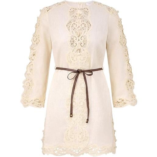 ZIMMERMANN tunica con cintura - toni neutri