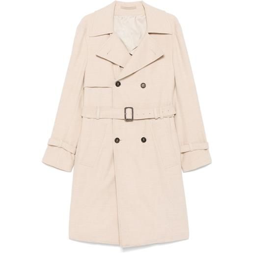Eleventy cappotto doppiopetto con cintura - toni neutri