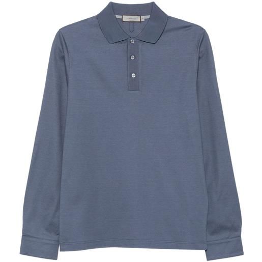 Canali polo a maniche lunghe - blu
