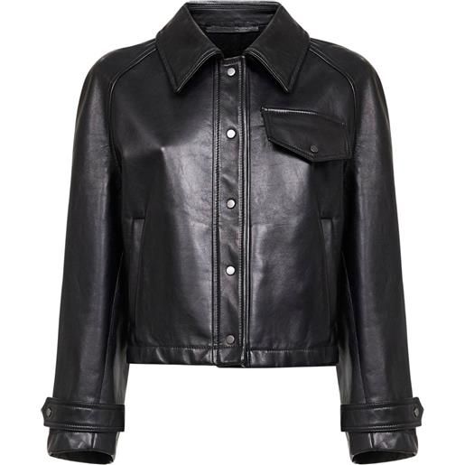 Salvatore Santoro giacca in pelle - nero