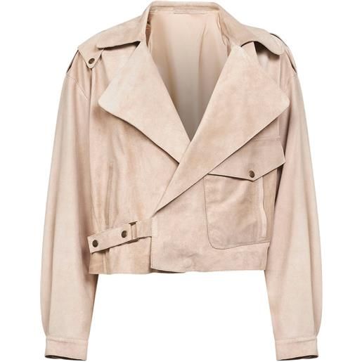 Salvatore Santoro giacca con bottoni automatici - toni neutri