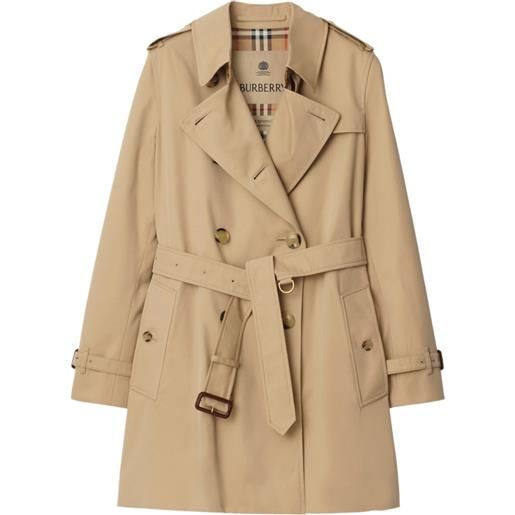 Burberry trench kensington heritage con cintura - toni neutri