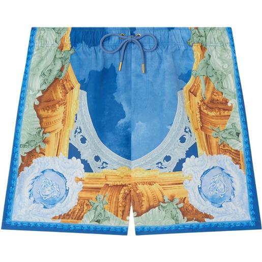 Versace costume da bagno con stampa - blu