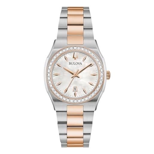 Orologio Uomo Bulova 96A285 Al Quarzo – Cassa 40mm In Acciaio – Quadrante Argento – Cinturino 21cm – 3 ATM - 6