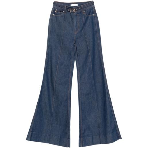 ZIMMERMANN jeans con cintura - blu