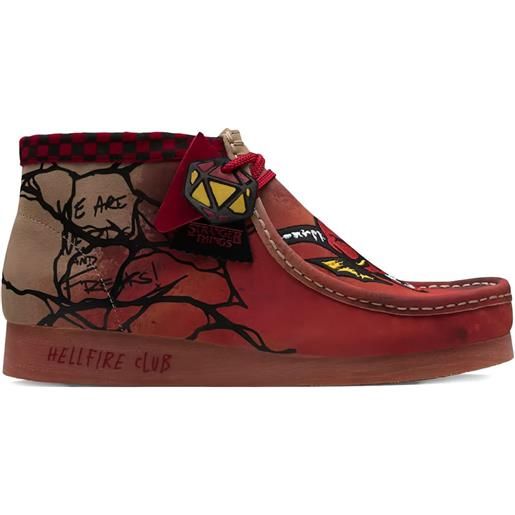 Clarks Originals x stranger things stringate wallabee - rosso