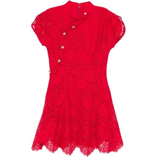 Self-Portrait abito corto - rosso