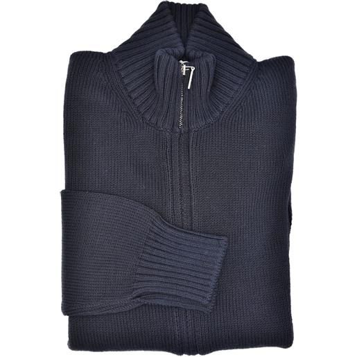 Cruciani cardigan con zip - blu