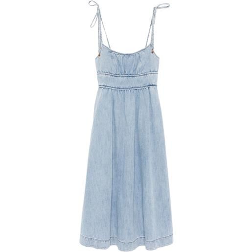 ZIMMERMANN abito midi smanicato - blu