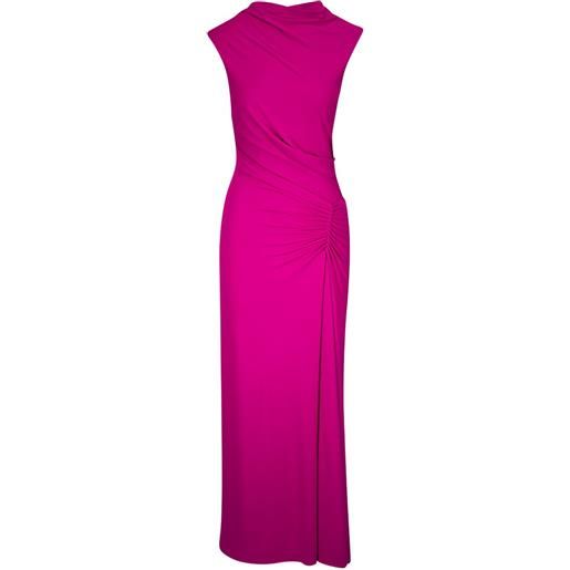 Simkhai abito lungo drappeggiato - rosa