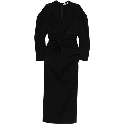 Issey Miyake abito lungo like torso like blazer - nero