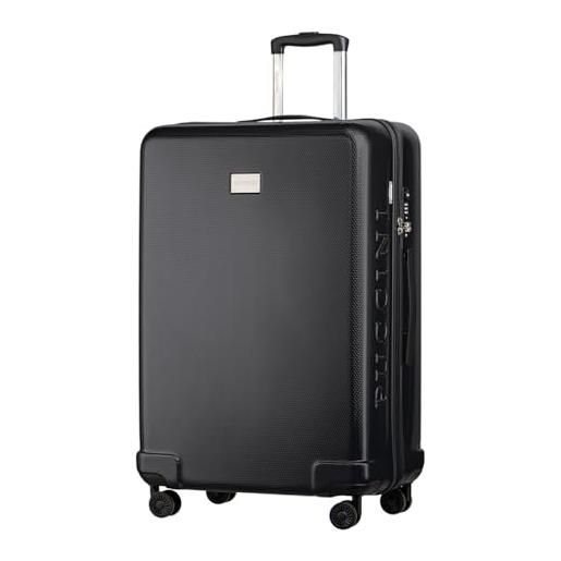 PUCCINI panama - valigetta rigida in policarbonato con ruote gemellate tsa m-l-xl, antracite. , xl, valigia grande