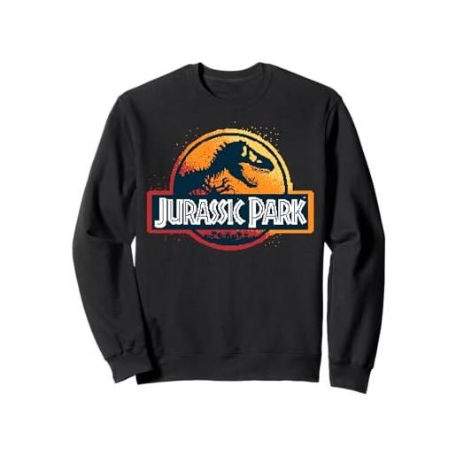 Jurassic Park pixel art logo felpa