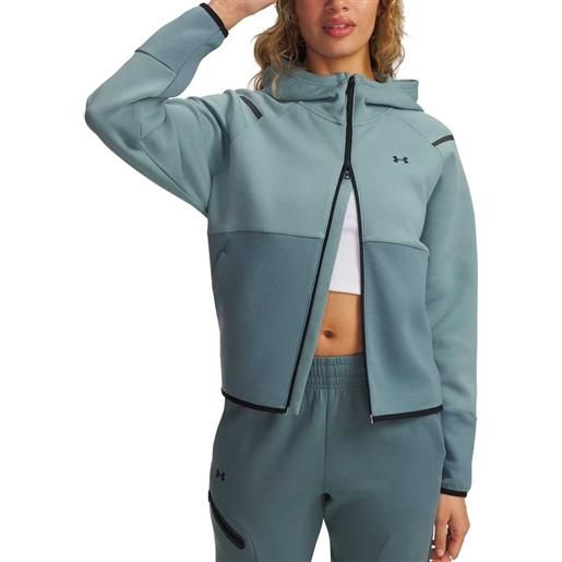 UNDER ARMOUR felpa full zip con cappuccio unstoppable fleece donna