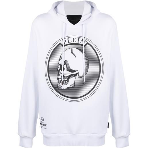 Philipp Plein felpa con cappuccio - bianco