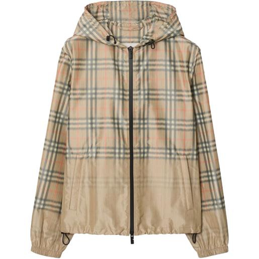 Burberry giacca leggera con cappuccio - toni neutri
