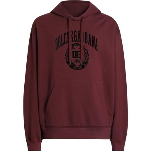 Dolce & Gabbana felpa con cappuccio - rosso