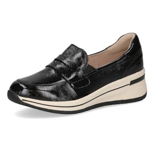 CAPRICE damen 9-24201-45, mocassino donna, nero naplak, 37 eu larga