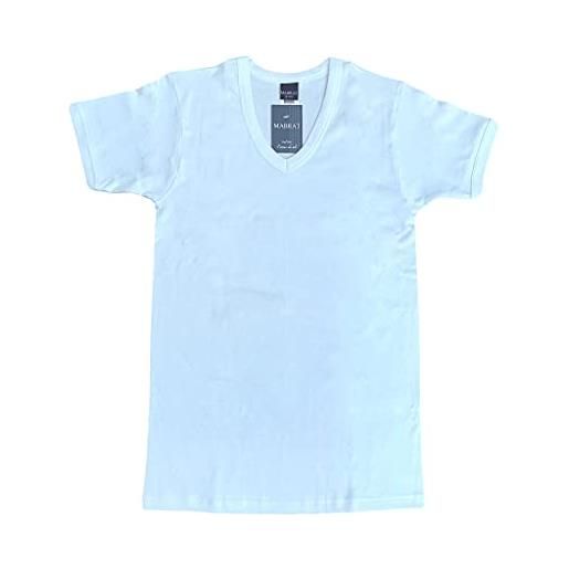 MABRAT 1 o 3 maglie uomo mmuf272 mezza manica scollo a v in caldo cotone