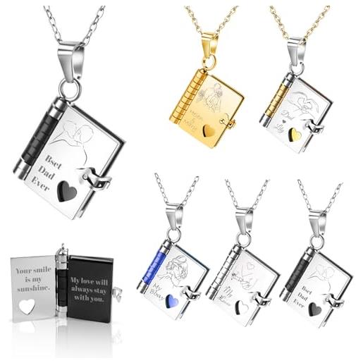 Ciondolo In Argento Sterling A Forma Di Libro .925 X 1, Ciondoli Per Scrittori E Autori Di Libri~p209647320