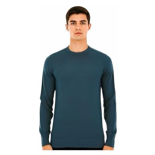 NAVY SAIL maglione uomo a maniche lunghe - maglione uomo viscosa 4 stagioni - pullover (it, testo, xxl, regular, regular, 25459 avio)