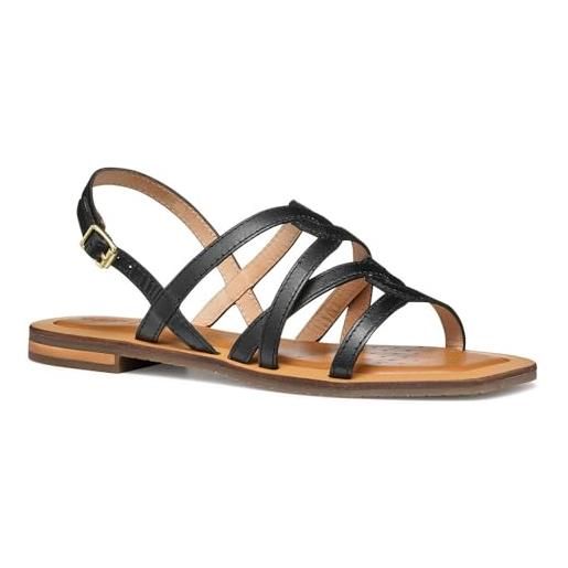 Geox d sozy qc a, sandalo scorrevole donna, lt gold, 39 eu