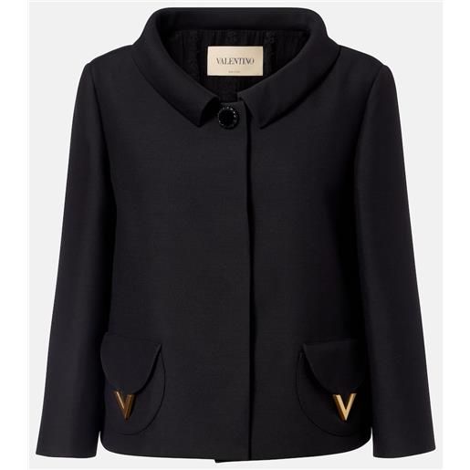 Valentino giacca in crepe couture