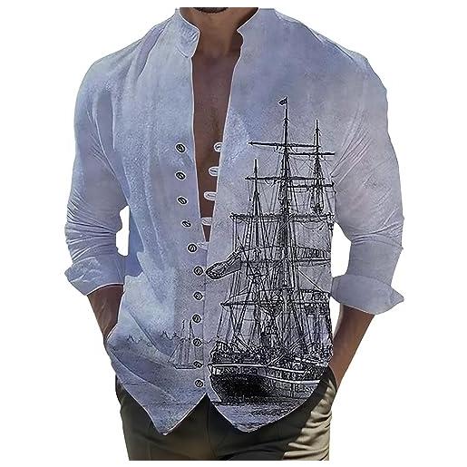 CEWIFO canotte uomo cotone spalla larga xxl camicie casual da maglietta maniche lunghe t shirt verde maglie corte taglie forti gialla felpa leggera con zip e cappuccio 187