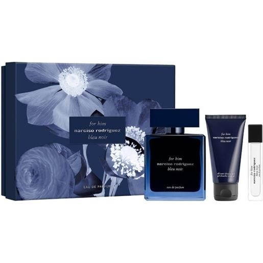 Narciso Rodriguez for him bleu noir eau de parfum 100 + 10 ml + shower gel 50 ml cofanetto