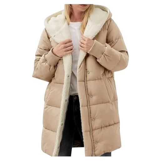 RUITOTP giacca invernale donna piumino invernale da piumini con chiusura a scatto tasche laterali leggeri cappotti caldi anti transitorio per escursioni