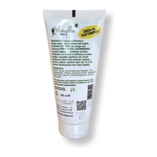 VELSA Srl argilla velsa maschera purificante 100 ml
